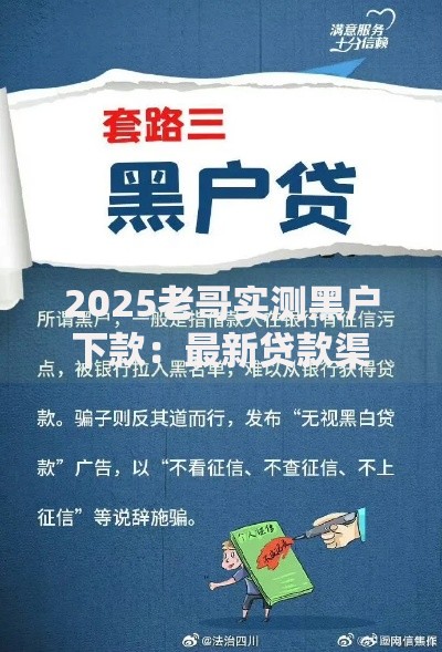 2025老哥实测黑户下款：最新贷款渠道与避坑指南