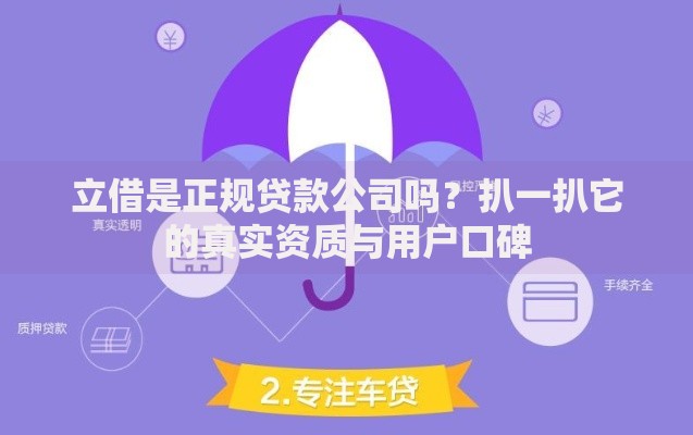立借是正规贷款公司吗？扒一扒它的真实资质与用户口碑