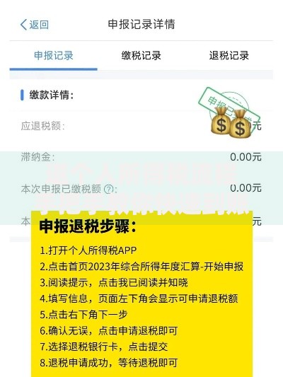 退个人所得税流程手把手教你快速到账