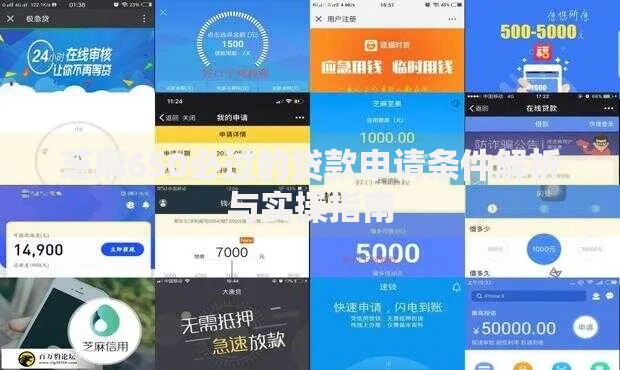 芝麻650必过的贷款申请条件解析与实操指南