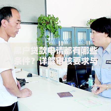 黑户贷款申请都有哪些条件？详解审核要求与注意事项