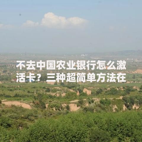 不去中国农业银行怎么激活卡？三种超简单方法在家搞定