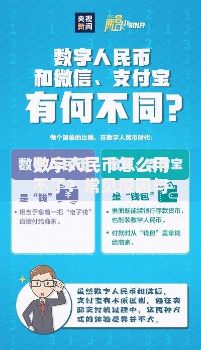 数字人民币怎么用不了？常见原因与解决方法全解析