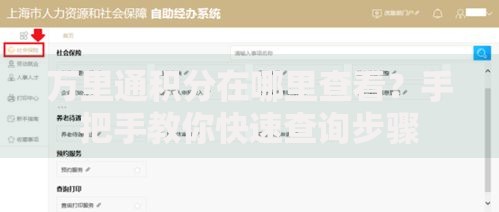 万里通积分在哪里查看？手把手教你快速查询步骤