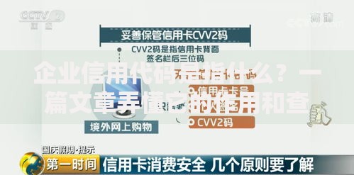 企业信用代码是指什么？一篇文章弄懂它的作用和查询方法