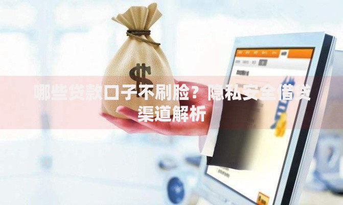 哪些贷款口子不刷脸？隐私安全借贷渠道解析