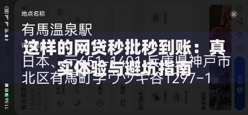 这样的网贷秒批秒到账：真实体验与避坑指南