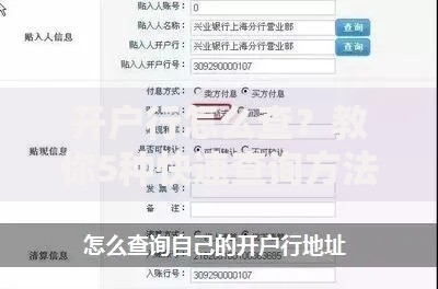 开户行怎么查?教你5种快速查询方法,轻松搞定不迷路 开户行怎么查?教你5种快速查询方法,轻松搞定不迷路