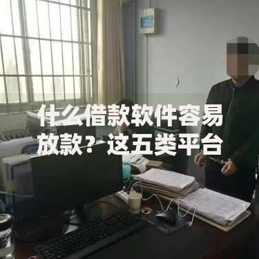 什么借款软件容易放款？这五类平台审核快门槛低
