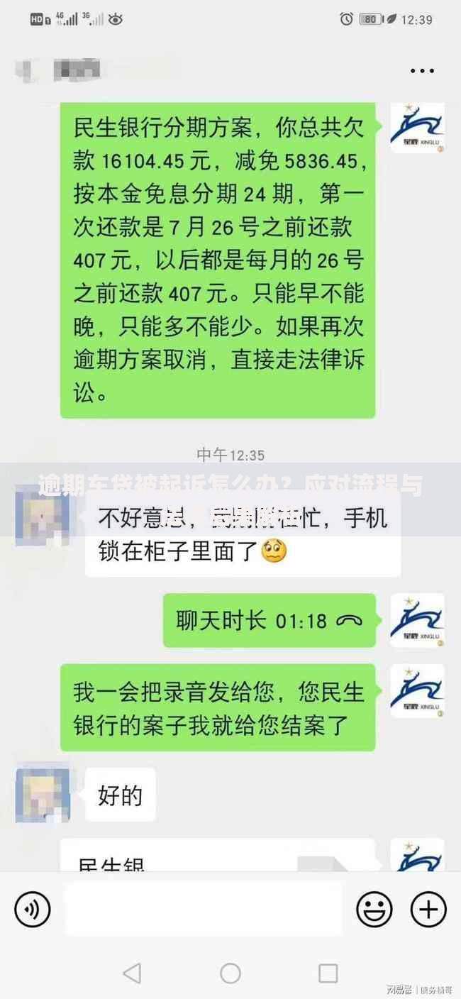 逾期车贷被起诉怎么办？应对流程与法律后果解析