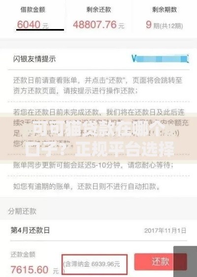 可可猫贷款在哪个口子？正规平台选择与风险解析