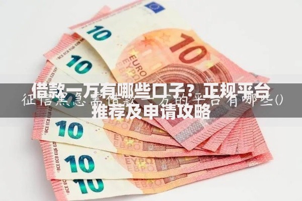 借款一万有哪些口子？正规平台推荐及申请攻略
