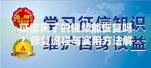 征信黑了的视频能恢复吗？修复流程与实用方法解析