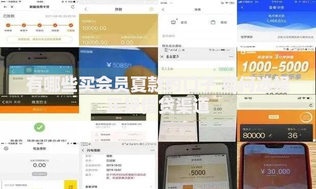 有哪些买会员夏款的口子 如何选择正规借贷渠道 有哪些买会员夏款的口子 如何选择正规借贷渠道