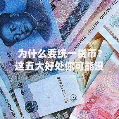 为什么要统一货币？这五大好处你可能没想到