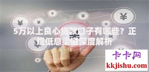 5万以上良心贷款口子有哪些？正规低息渠道深度解析