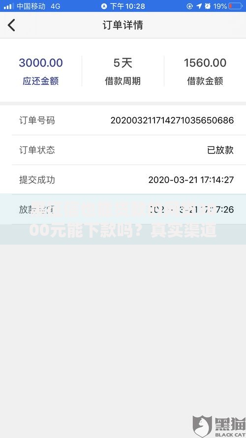 黑征信也能贷款的网贷3000元能下款吗？真实渠道解析