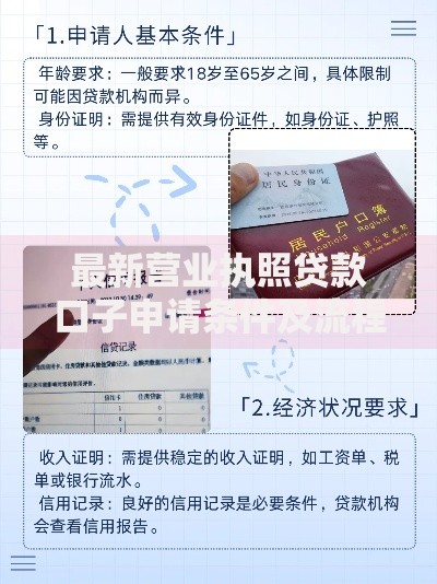 最新营业执照贷款口子申请条件及流程解析
