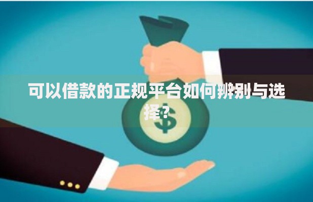 可以借款的正规平台如何辨别与选择？