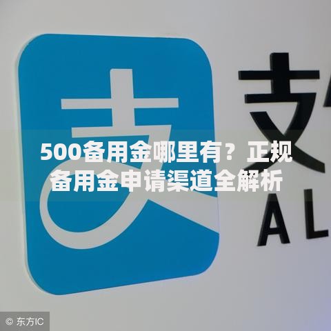 500备用金哪里有？正规备用金申请渠道全解析