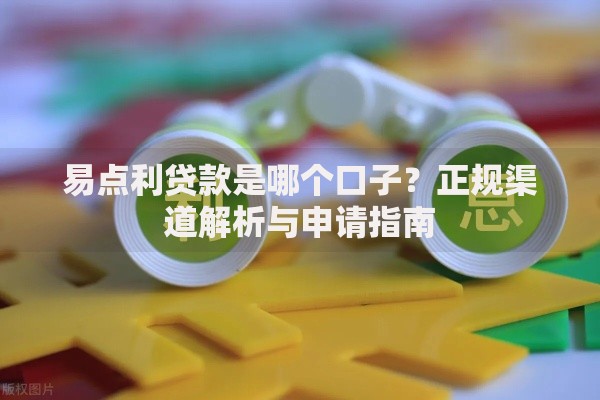 易点利贷款是哪个口子？正规渠道解析与申请指南