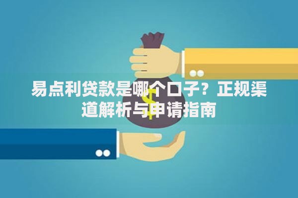 易点利贷款是哪个口子？正规渠道解析与申请指南
