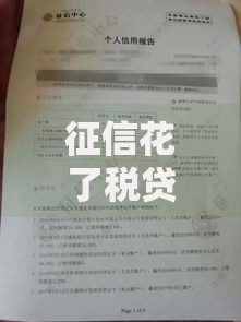 征信花了税贷能借款吗？征信不良如何申请税务贷款
