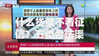 什么贷款不看征信?五类合法渠道深度解析 什么贷款不看征信?五类合法渠道深度解析