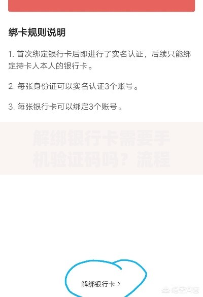 解绑银行卡需要手机验证码吗?流程、安全及常见问题解析 解绑银行卡需要手机验证码吗?流程、安全及常见问题解析