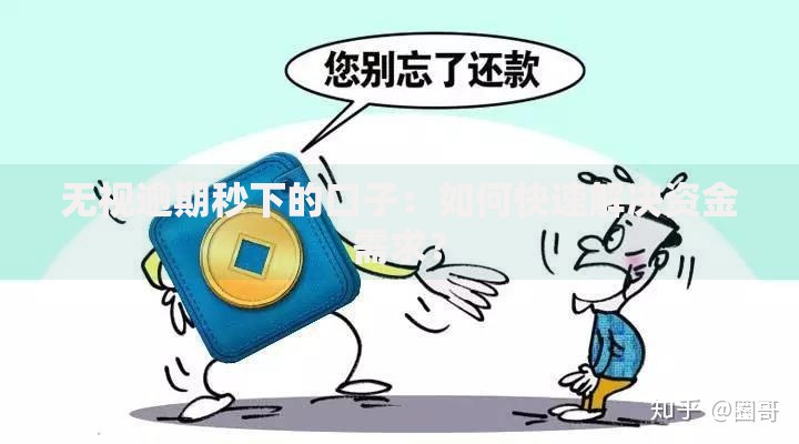 无视逾期秒下的口子：如何快速解决资金需求？