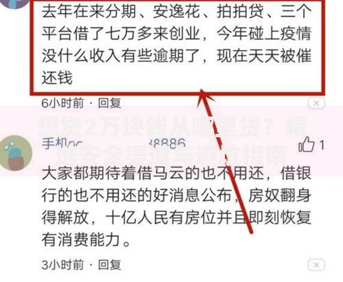 想贷2万块钱从哪里贷？精选安全渠道与避坑指南