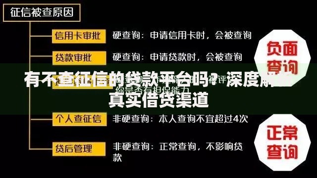 有不查征信的贷款平台吗？深度解析真实借贷渠道