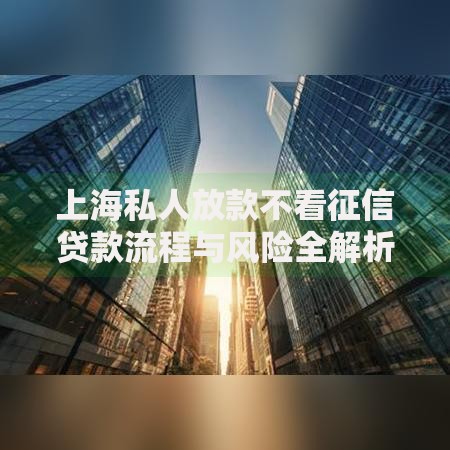 上海私人放款不看征信贷款流程与风险全解析