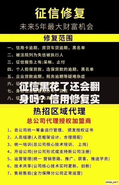 征信黑花了还会翻身吗?信用修复实战指南 征信黑花了还会翻身吗?信用修复实战指南