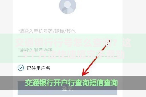 交通银行行号怎么查询？这5个方法快速搞定不费劲