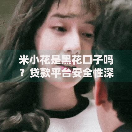 米小花是黑花口子吗？贷款平台安全性深度解析