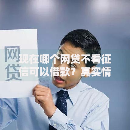 现在哪个网贷不看征信可以借款？真实情况解析