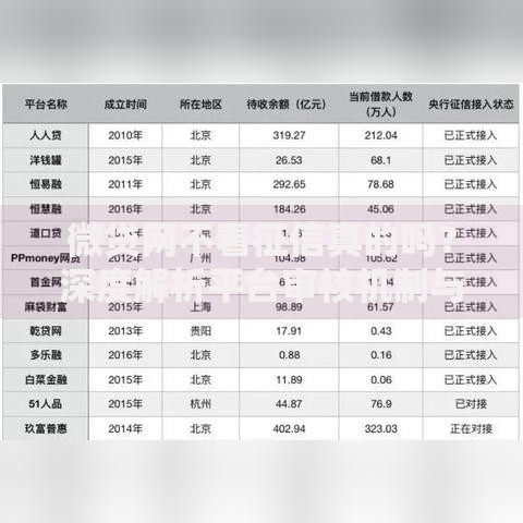微贷网不看征信真的吗?深度解析平台审核机制与风险提示 微贷网不看征信真的吗?深度解析平台审核机制与风险提示