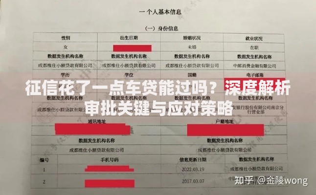 征信花了一点车贷能过吗?深度解析审批关键与应对策略 征信花了一点车贷能过吗?深度解析审批关键与应对策略