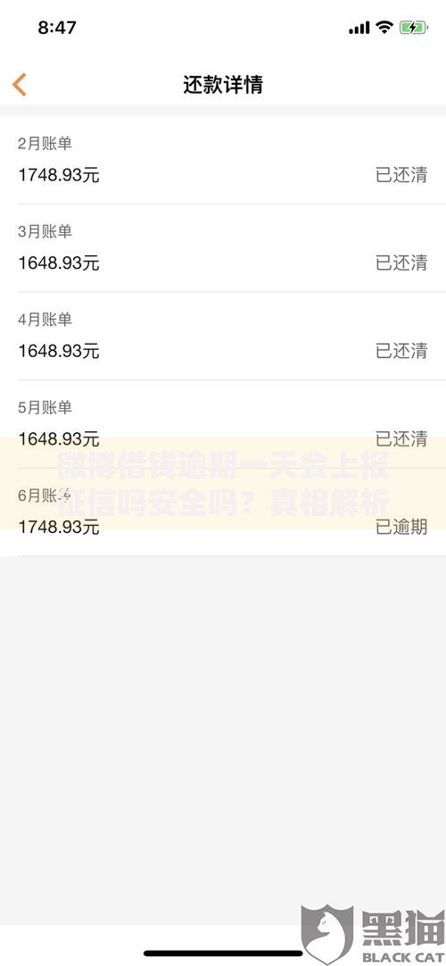 微博借钱逾期一天会上报征信吗安全吗？真相解析与风险防范