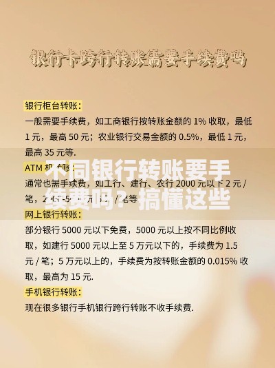 不同银行转账要手续费吗?搞懂这些规则省下一大笔 不同银行转账要手续费吗?搞懂这些规则省下一大笔