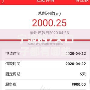 宁波的7天口子都有哪些？如何选择靠谱平台
