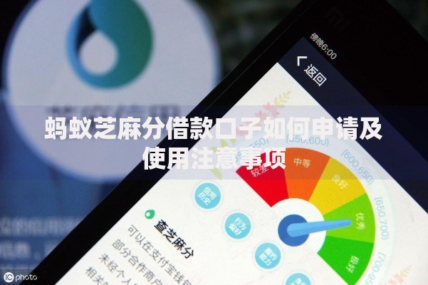 蚂蚁芝麻分借款口子如何申请及使用注意事项
