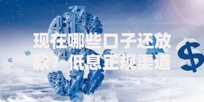 现在哪些口子还放款？低息正规渠道深度解析