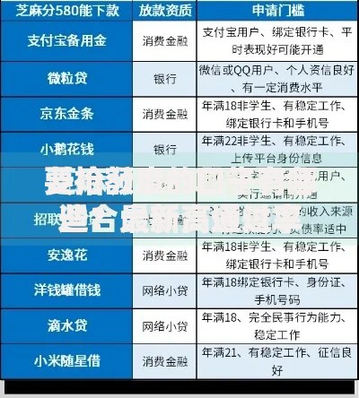 要抢额度的口子有哪些？最新高通过率贷款渠道解析