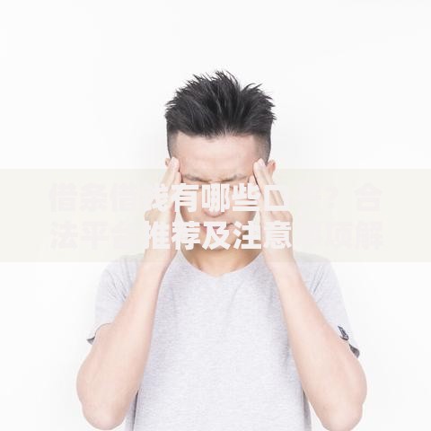借条借钱有哪些口子？合法平台推荐及注意事项解析