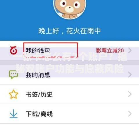 一张卡怎么有2个账户？揭秘双账户功能与隐藏风险
