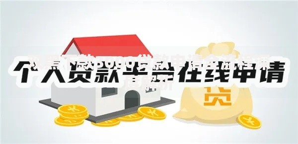 双黑下款3000贷款申请全流程深度解析