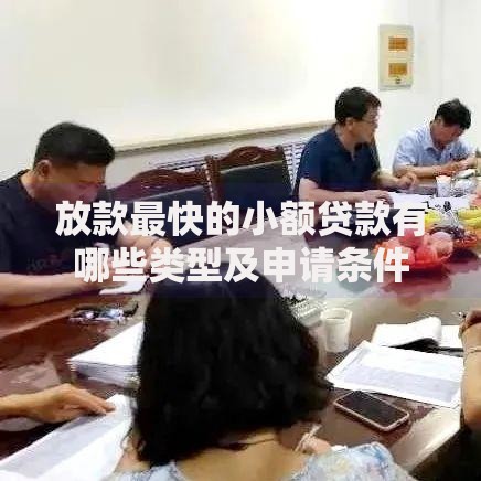 放款最快的小额贷款有哪些类型及申请条件