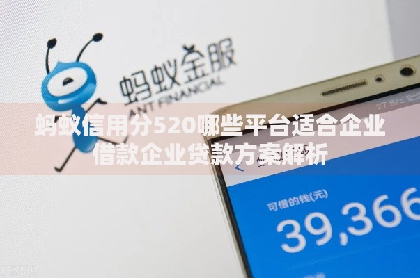 蚂蚁信用分520哪些平台适合企业借款企业贷款方案解析